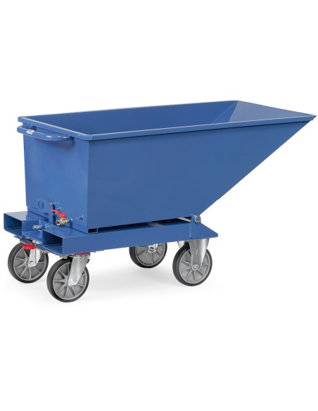 Chariot benne basculante avec robinet de vidange