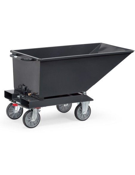 Chariot benne basculante sans robinet de vidange "GAMME EN GRIS"