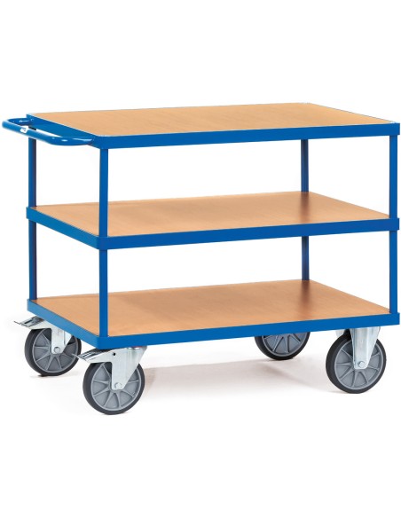 Servante 500 kg avec plateaux en mélaminé.