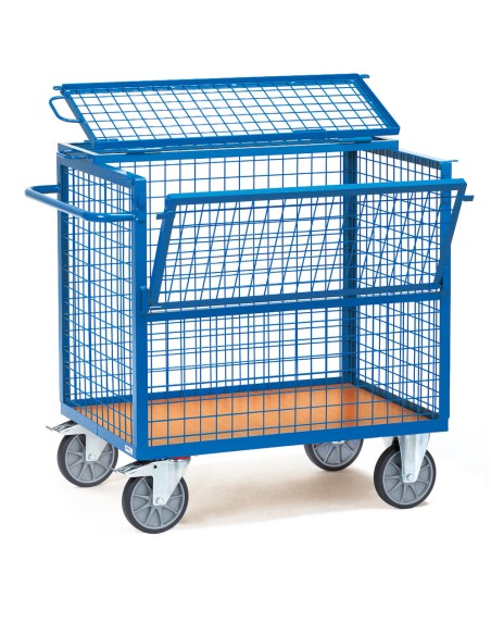 Chariot caisse en treillis