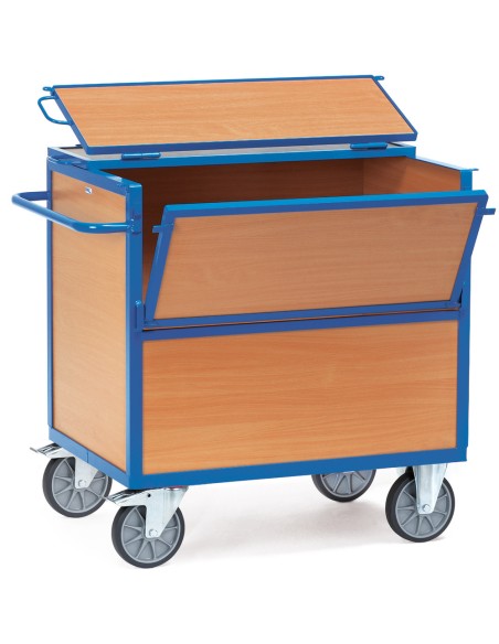 Chariot caisse en bois