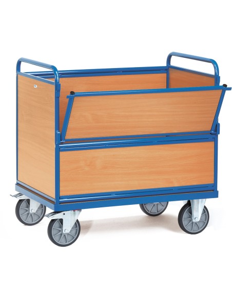 Chariot caisse en bois