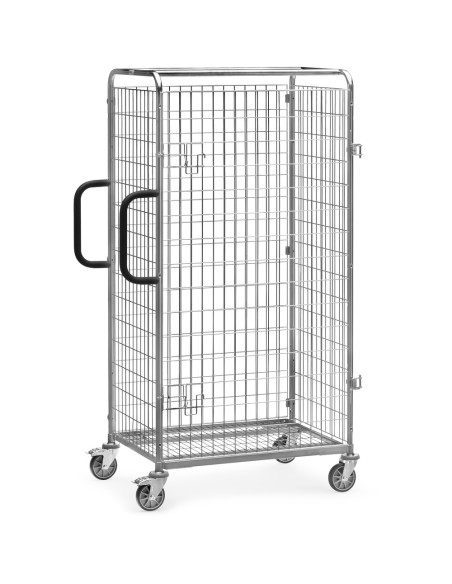Porte battante pour chariot préparateur de commandes