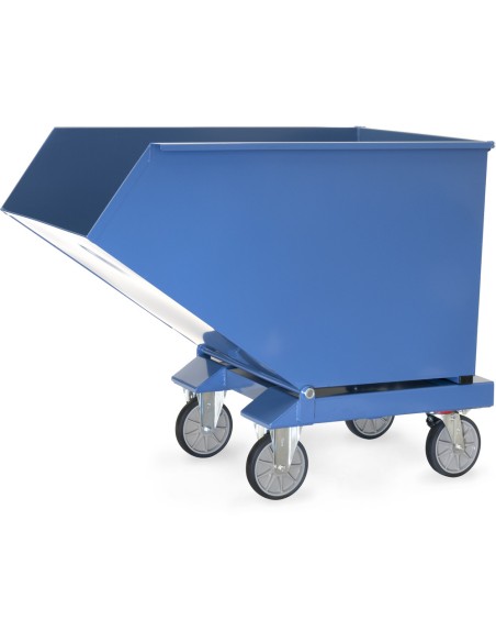 Chariot benne basculante avec robinet de vidange