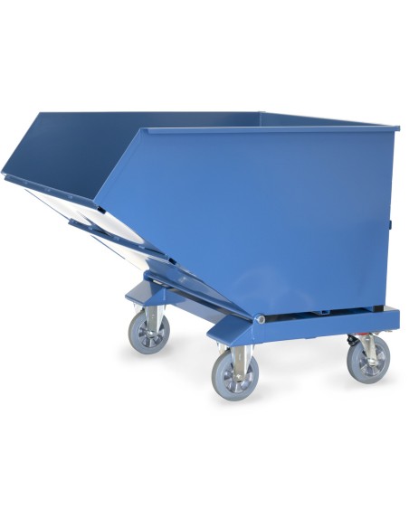 Chariot benne basculante avec robinet de vidange