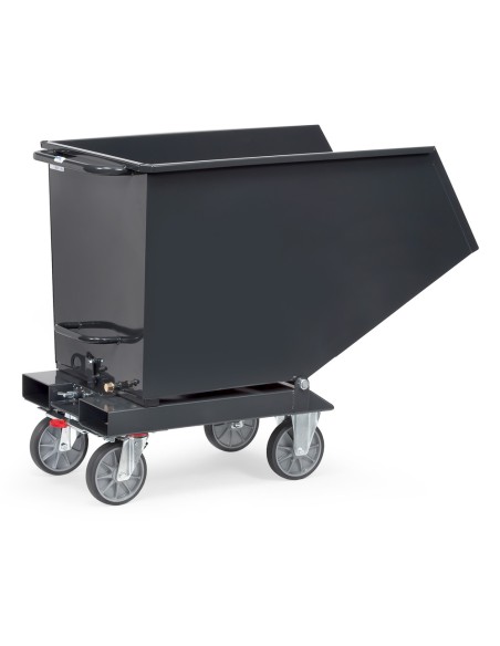 Chariot benne basculante sans robinet de vidange "GAMME EN GRIS"