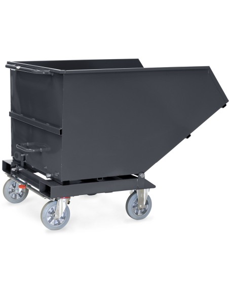 Chariot benne basculante sans robinet de vidange "GAMME EN GRIS"