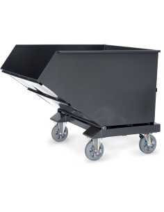Chariot benne basculante avec robinet de vidange "GAMME EN GRIS" 2