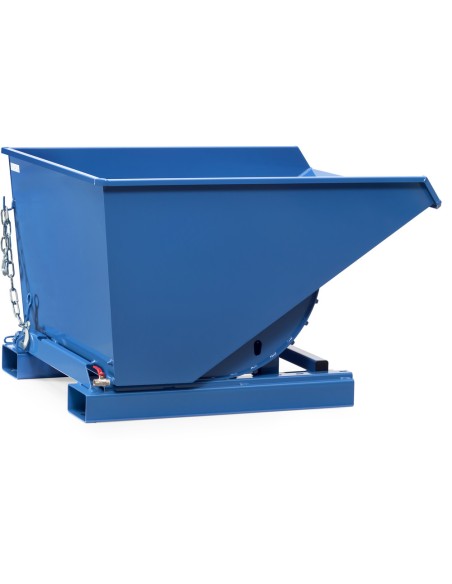 Benne auto-basculante avec robinet de vidange