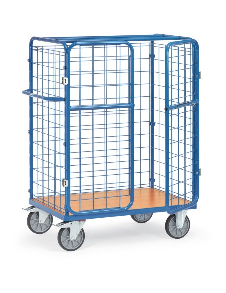 Chariot pour colis à portes battantes