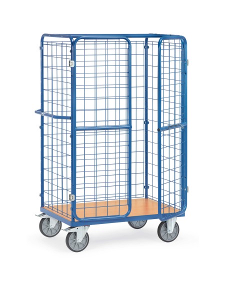 Chariot pour colis à portes battantes