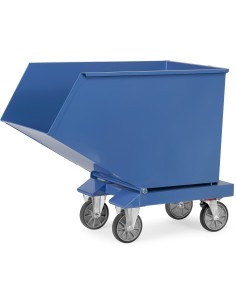 Chariot benne basculante avec robinet de vidange 2
