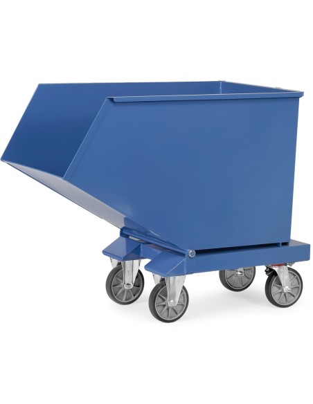 Chariot benne basculante avec robinet de vidange