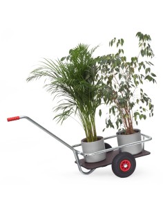 Char à bras légers galvanisé Pneus gonflables 2