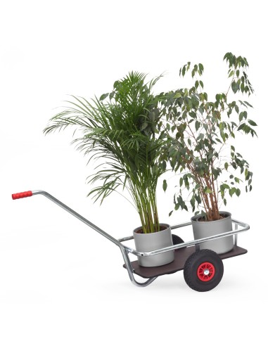 Char à bras légers galvanisé Pneus gonflables