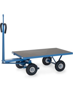 Char à bras 1200 x 800 mm avec oeillet - Pneus gonflables