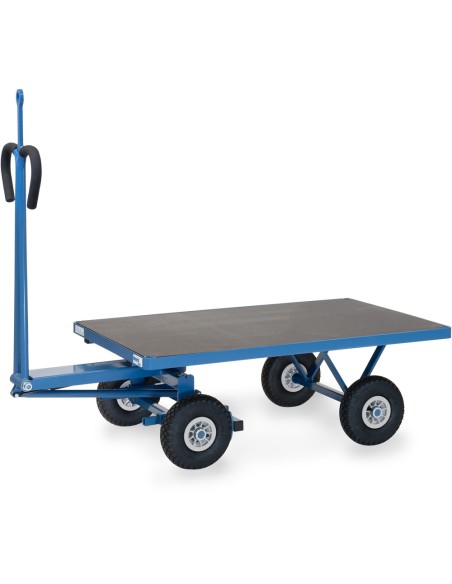 Char à bras 1200 x 800 mm avec oeillet - Pneus gonflables