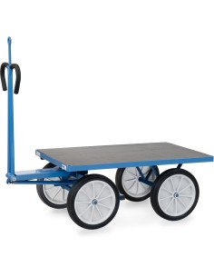 Char à bras 1200 x 800 mm avec oeillet - Pneus caoutchouc