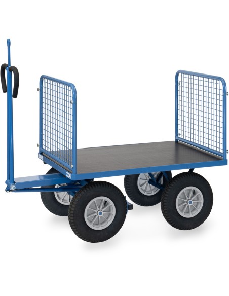 Char à bras 1200 x 800 mm avec oeillet - Pneus gonflables