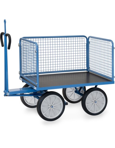 Char à bras 1200 x 800 mm avec oeillet - Pneus caoutchouc