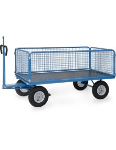 Char à bras 2000 x 1000 mm avec oeillet - Pneus gonflables