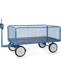 Char à bras 2000 x 1000 mm avec oeillet - Pneus caoutchouc