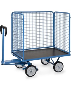 Char à bras 1200 x 800 mm - Pneus caoutchouc 2