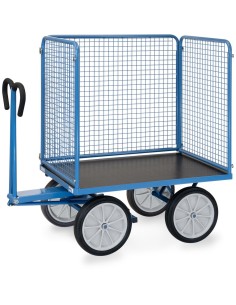 Char à bras 1200 x 800 mm - Pneus caoutchouc 2