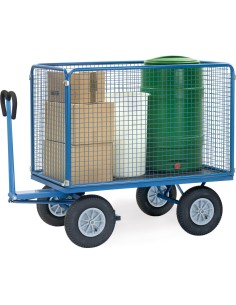 Char à bras 1600 x 900 mm - Pneus gonflables 2