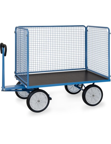 Char à bras 1600 x 900 mm - Pneus caoutchouc