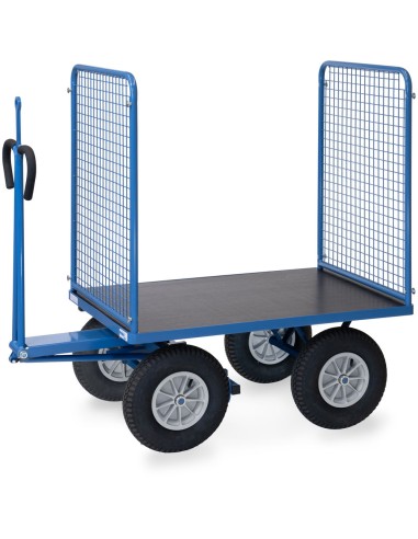 Char à bras 1200 x 800 mm avec oeillet - Pneus gonflables