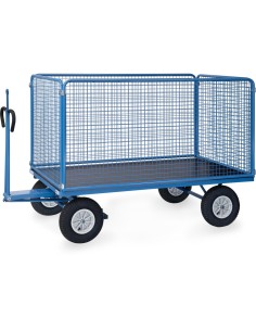 Char à bras 2000 x 1000 mm avec oeillet - Pneus gonflables