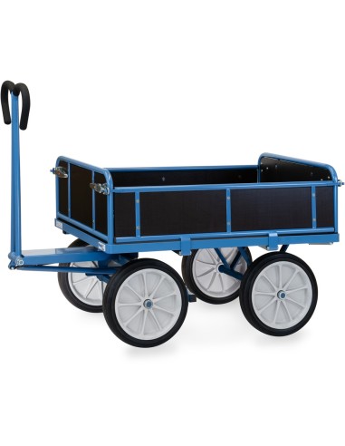 Char à bras 1200 x 800 mm - Pneus caoutchouc