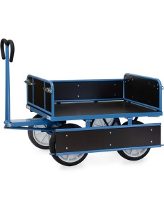 Char à bras 1200 x 800 mm - Pneus caoutchouc 2