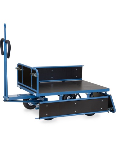 Char à bras 1200 x 800 mm avec oeillet - Pneus gonflables