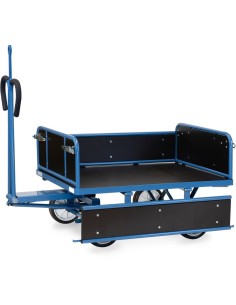 Char à bras 1200 x 800 mm avec oeillet - Pneus caoutchouc 2