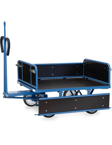 Char à bras 1200 x 800 mm avec oeillet - Pneus caoutchouc