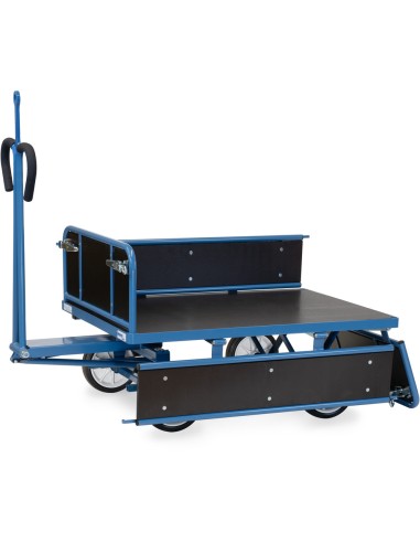 Char à bras 1200 x 800 mm avec oeillet - Pneus caoutchouc