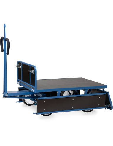 Char à bras 1200 x 800 mm avec oeillet - Pneus caoutchouc