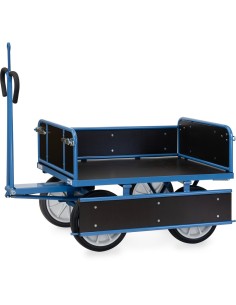 Char à bras 1200 x 800 mm avec oeillet - Pneus caoutchouc 2