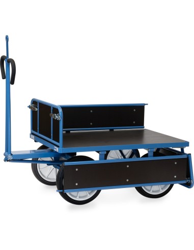 Char à bras 1200 x 800 mm avec oeillet - Pneus caoutchouc