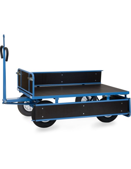 Char à bras 1600 x 900 mm avec oeillet - Pneus gonflables