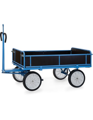 Char à bras 1600 x 900 mm avec oeillet - Pneus caoutchouc