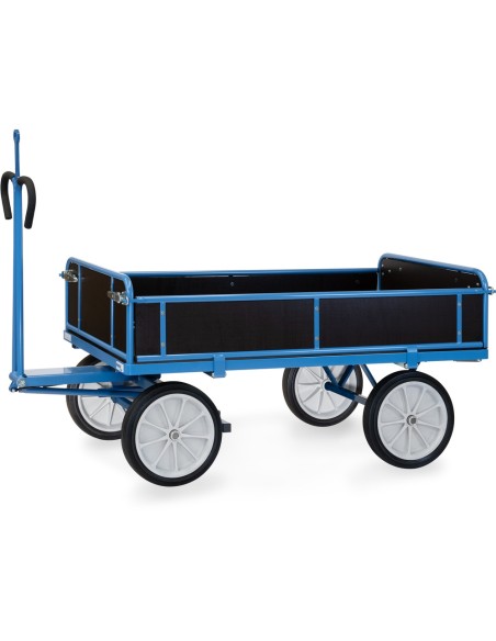 Char à bras 1600 x 900 mm avec oeillet - Pneus caoutchouc