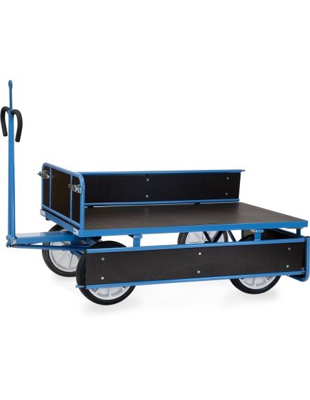 Char à bras 1600 x 900 mm avec oeillet - Pneus caoutchouc