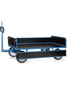 Char à bras 2000 x 1000 mm avec oeillet - Pneus caoutchouc 2