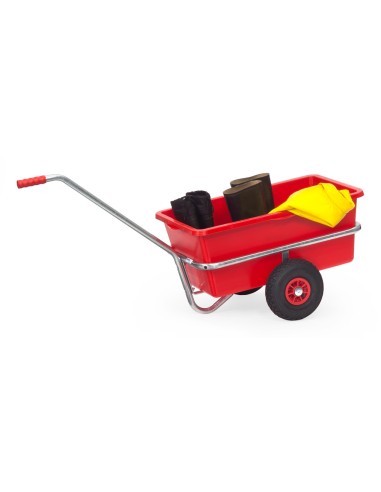 Char à bras léger galvanisé Pneus gonflables