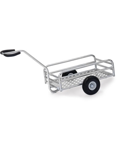 Char à bras léger pour utilisation en extérieur 795 x 445 mm - Pneus PU increvables