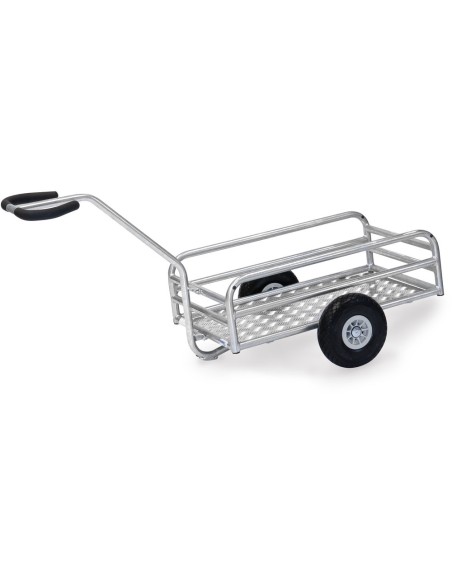 Char à bras léger pour utilisation en extérieur 795 x 445 mm - Pneus PU increvables