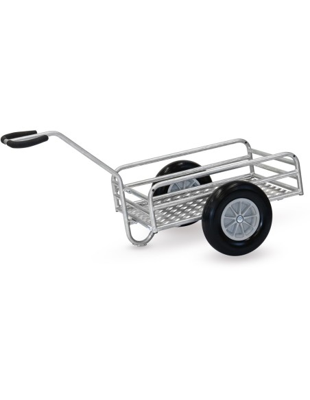 Char à bras léger pour utilisation en extérieur 845 x 545 mm - Pneus PU increvables